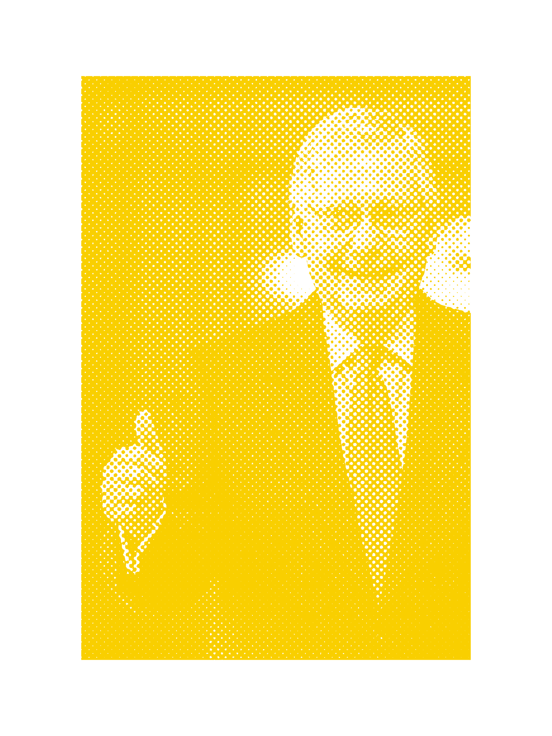 Yellow halftone poster portrait of Senator McMonnell